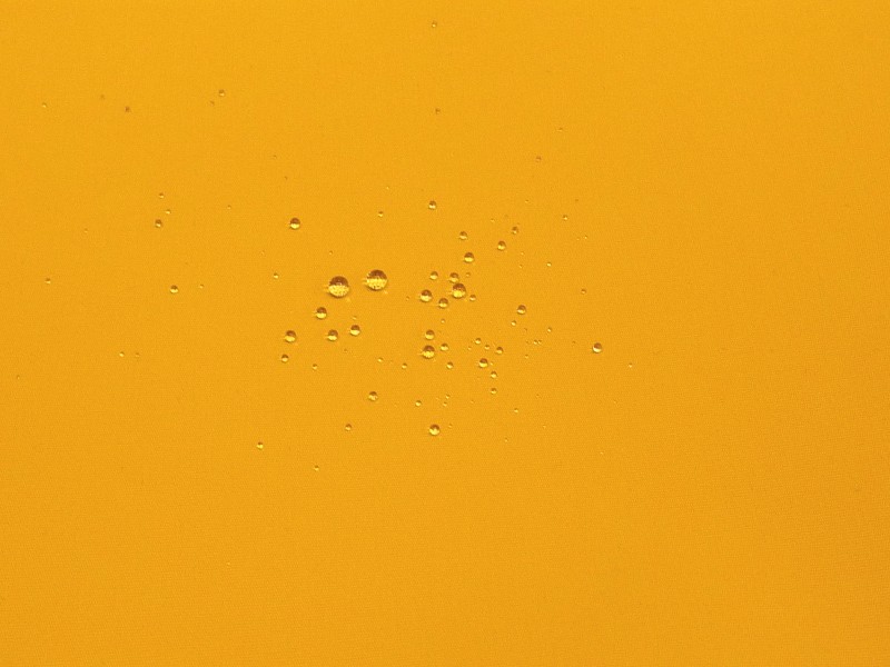 三層撥水防水　黄橙　ナイロン　