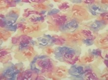 花柄　パープル系　ハイテンションニット　(1.5m・2m・3mカット)