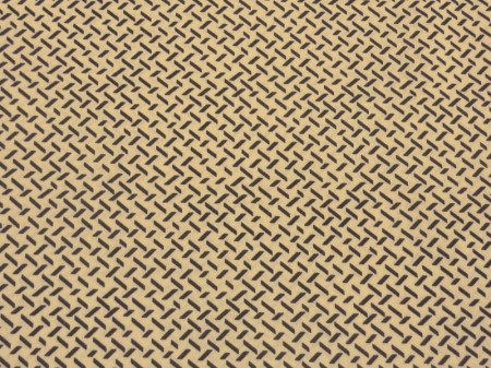 ベ-ジュxクロ　強撚スム-ス　古風プリント【1.5m/2m/3mカット 】