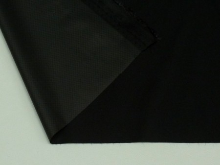 ブラック系　ナイロン　2.5層薄手タイプ　撥水防水加工　【1.5m・2m・3mカット】