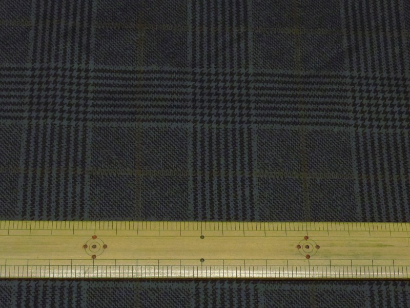  撥水 ナイロンタフタ　グレー系グレンチェック「大」【1.5m /2m /3mカット】