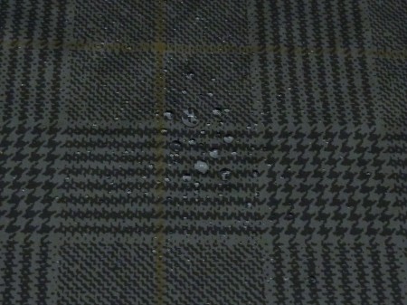  撥水 ナイロンタフタ　グレー系グレンチェック「大」【1.5m /2m /3mカット】